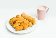 Bread And Soy Milk Royalty Free Stock Photography Bread And Soy Milk Royalty Free Stock Photography