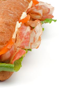 Ciabatta Bacon Sandwich Royalty Free Stock Image Ciabatta Bacon Sandwich Royalty Free Stock Image