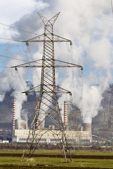 Electric Power Plant Stock Photo