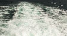Wake Of A Cruise Ship Stock Photos