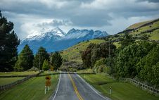 Along The Road In South Island New Zealand. Royalty Free Stock Image Along The Road In South Island New Zealand. Royalty Free Stock Image