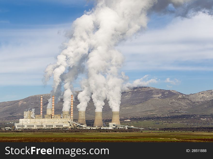 Electric power plant in Kozani Greece