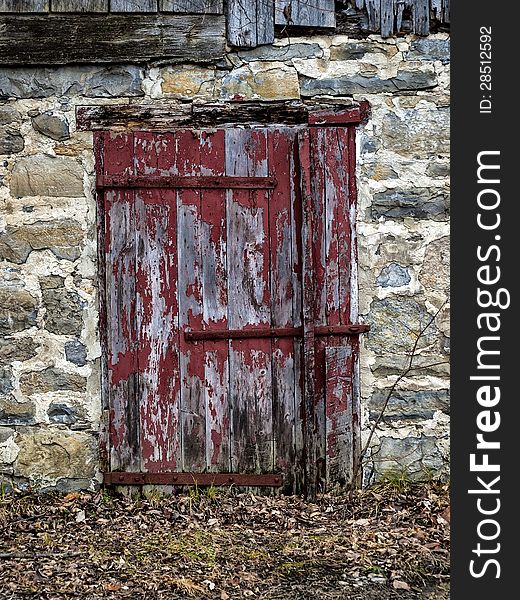 Side door of a barn