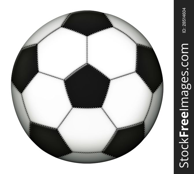 Illustration of a soccerball. Illustration of a soccerball.