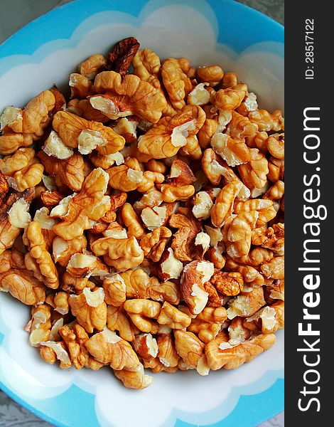 A Bowl Of Walnuts , Baking Ingredient