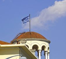 Greek Flag Royalty Free Stock Photo