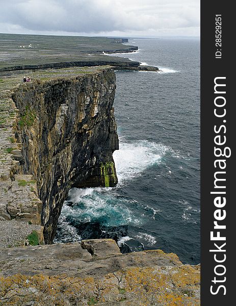 Cliffs on Inish More, Aran Islands. Cliffs on Inish More, Aran Islands