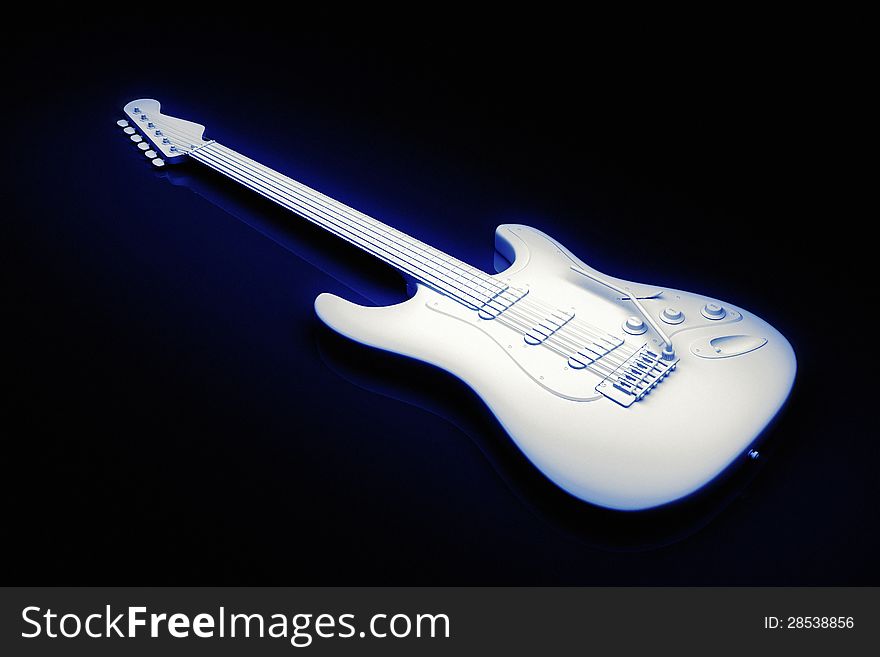 White Electric Guitar