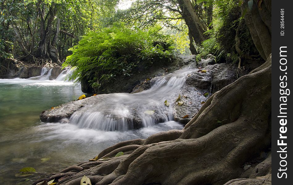 Deep forest Waterfall, Saraburi, Thailand