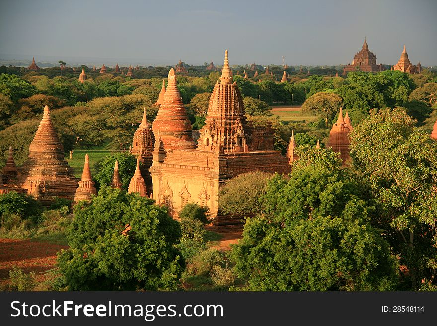 Pagodas and temples in Bagan, Burma &x28;Myanmar&x29