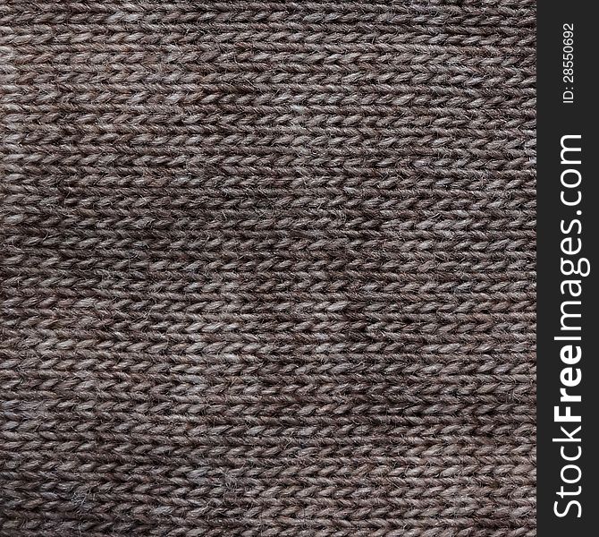 Knitted wool texture, brown