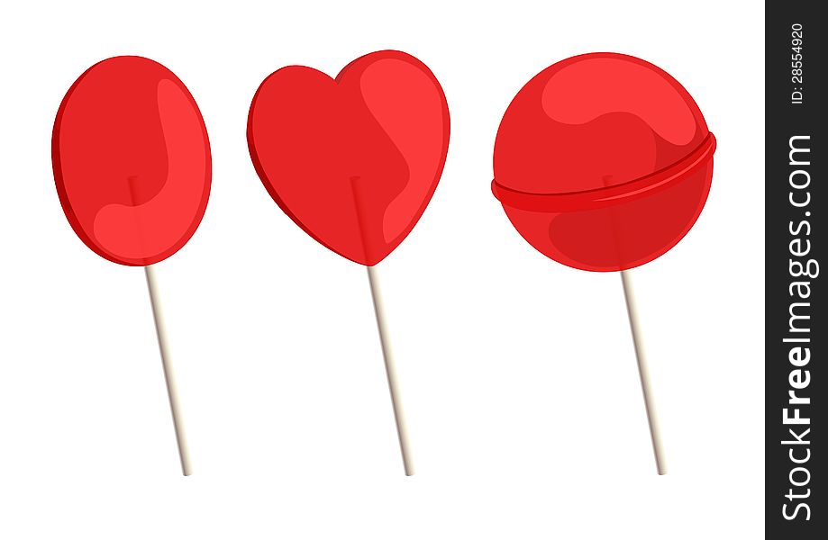 Isolated lollipops of different shapes