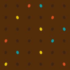 Bright Dots On Brown, Seamless Vector Pattern Royalty Free Stock Images Bright Dots On Brown, Seamless Vector Pattern Royalty Free Stock Images