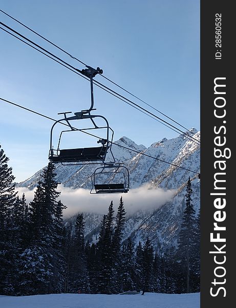 View To The Mountains From Snowbird Ski Resort