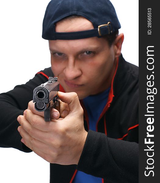 Man with gun