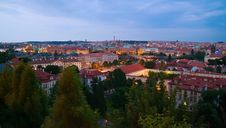 Prague In Twilight Royalty Free Stock Photos