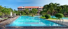 Swimming Pool At Tropical  Resort Royalty Free Stock Photography
