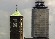 Two Towers Royalty Free Stock Photo Two Towers Royalty Free Stock Photo