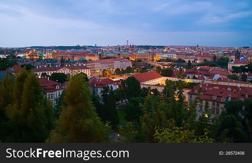 Prague In Twilight