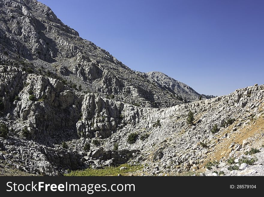 Photo taken at the time of the journey by the taurus mountains in Turkey