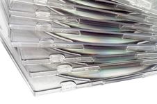 Stack Of CD In Boxes Royalty Free Stock Photo