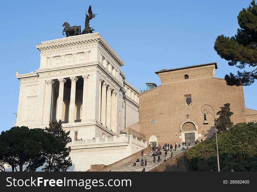 Vittoriano in Piazza Venezia in Rome