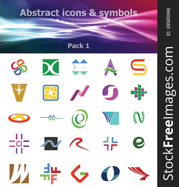 Abstract Icons & Symbols Pack 1