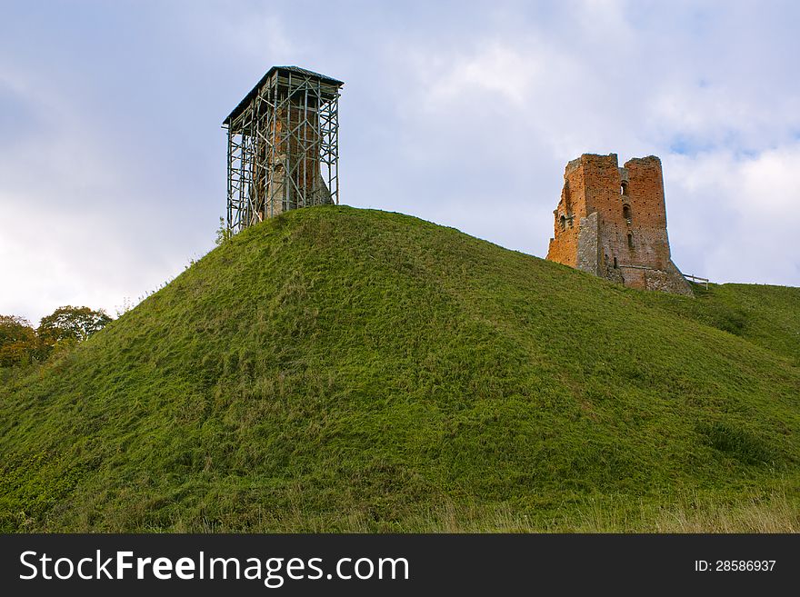 The Ruins Of The Old Palace In Belarus