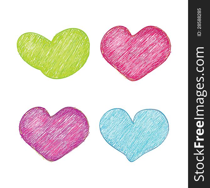 Vector Heart Set