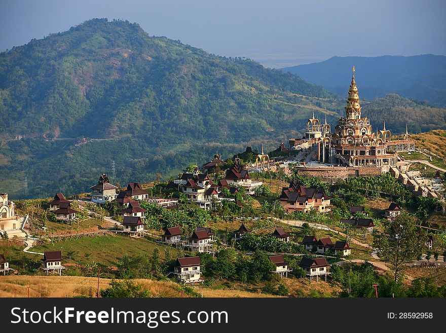 Temple landscape at Khao Kho, Phetchabun