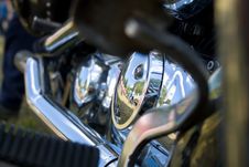 Chrome Exhaust And Engine Stock Photography Chrome Exhaust And Engine Stock Photography