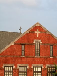 Red Brick Church Royalty Free Stock Image Red Brick Church Royalty Free Stock Image