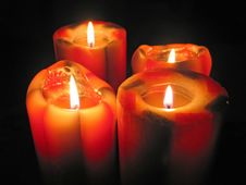 Big Decorative Candles Royalty Free Stock Images Big Decorative Candles Royalty Free Stock Images
