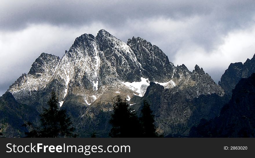 Mengusovske stity in The High Tatras in Slovakia