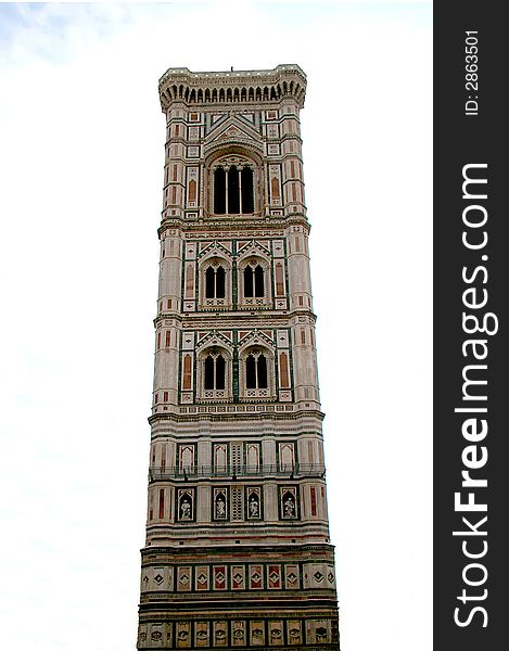 The campanile of cathÃ©dral of Florence in Italy