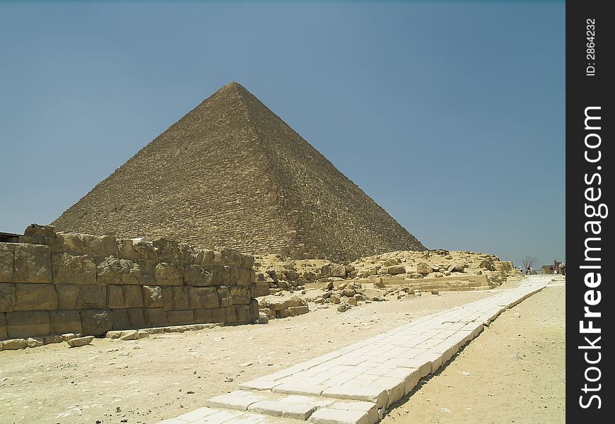 Antient Road Near Pyramid