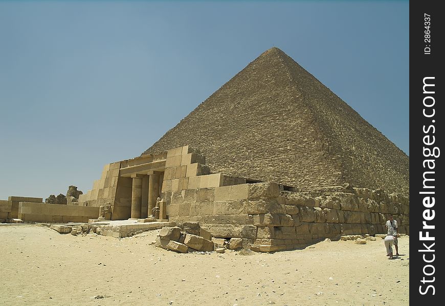 Ancient Temple At Pyramid