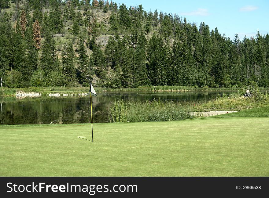 Golf course in the interior of British Columbia, Canada. Golf course in the interior of British Columbia, Canada