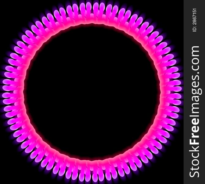 Abstract  colored glowing ring illustration for a background