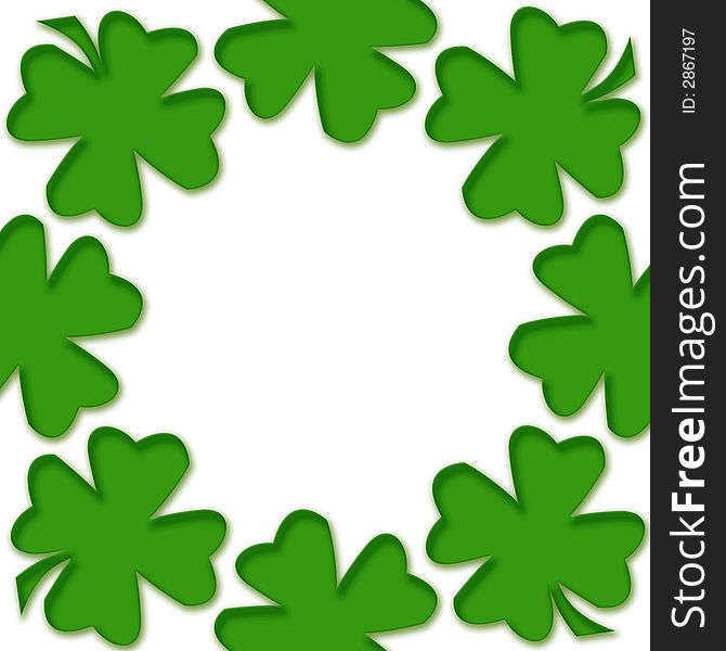 Four leaf lucky clover for inspiration and a bright future. Four leaf lucky clover for inspiration and a bright future