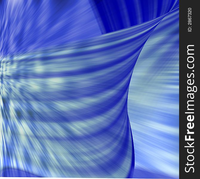 Blue abstract composition with waves and curves. Blue abstract composition with waves and curves