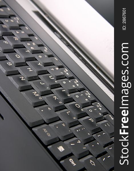 Laptop Keyboard on white background