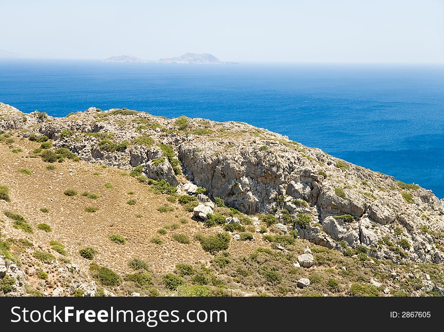 A photo of typical Cretan scenery, Greece. A photo of typical Cretan scenery, Greece