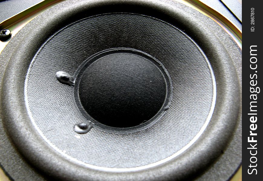 Close up of a powerful speaker