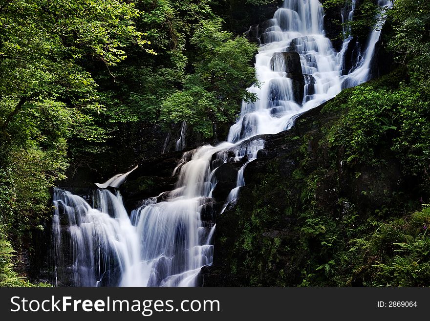 Beautiful waterfall with long shutter speed. Beautiful waterfall with long shutter speed.
