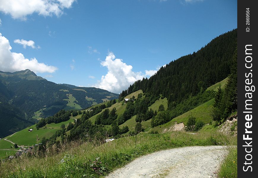 The Alps scenery