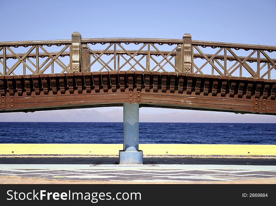 Bridge in dahab, red sea