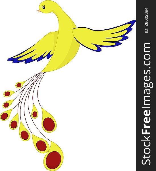 Vector illustration of fantasy bird