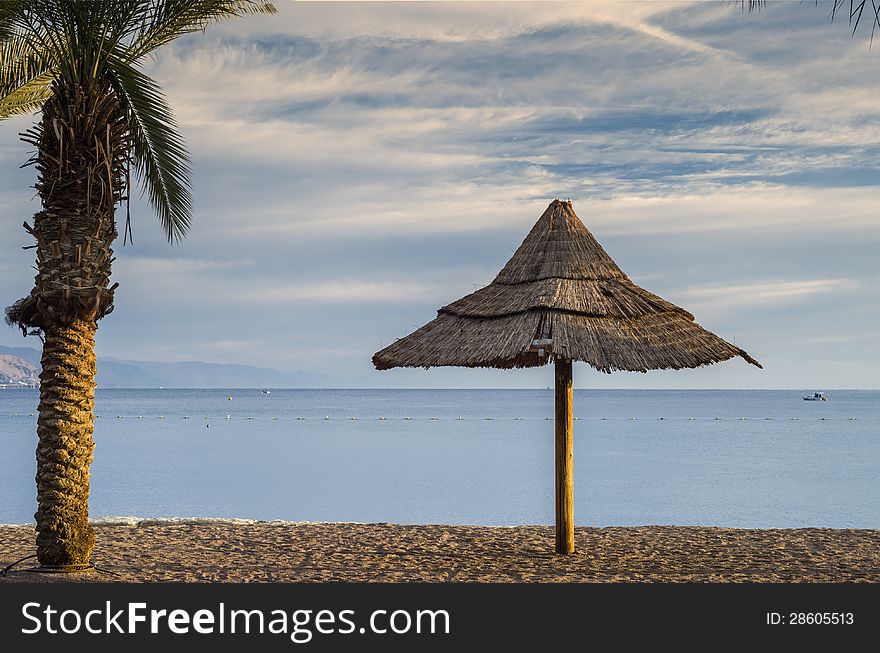 Sandy beach of Eilat