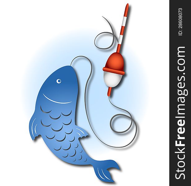 Design fishing for business, fish and float. Design fishing for business, fish and float